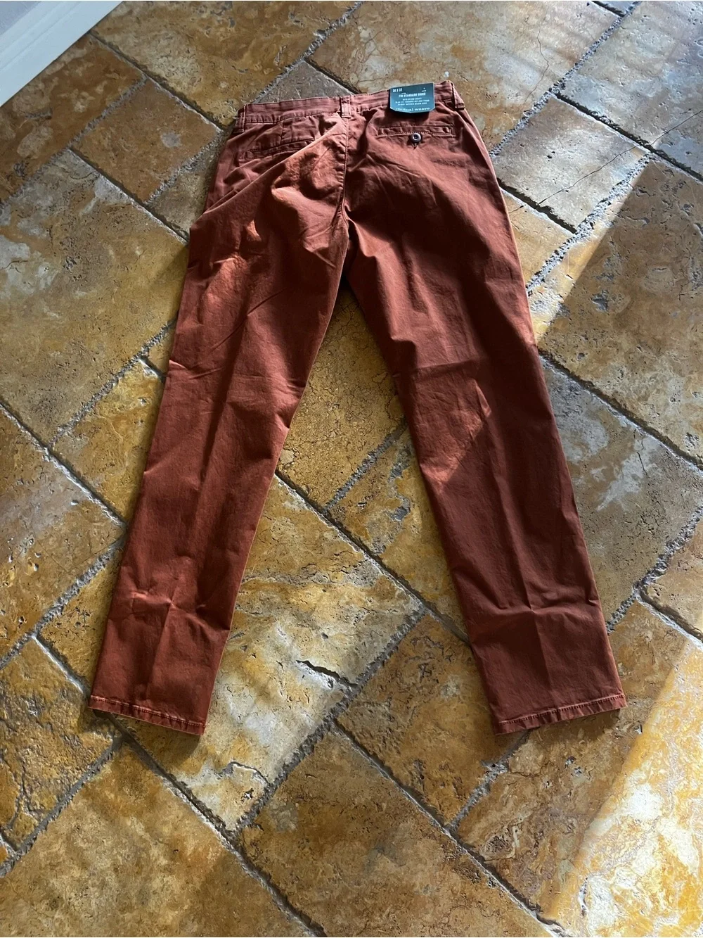 NWT JCPenney Men's Chinos in Rust-Burnt Orange
